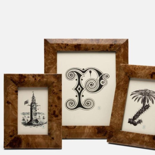 5X7 Narvik Frame by Pigeon & Poodle - Dark Brown Burl