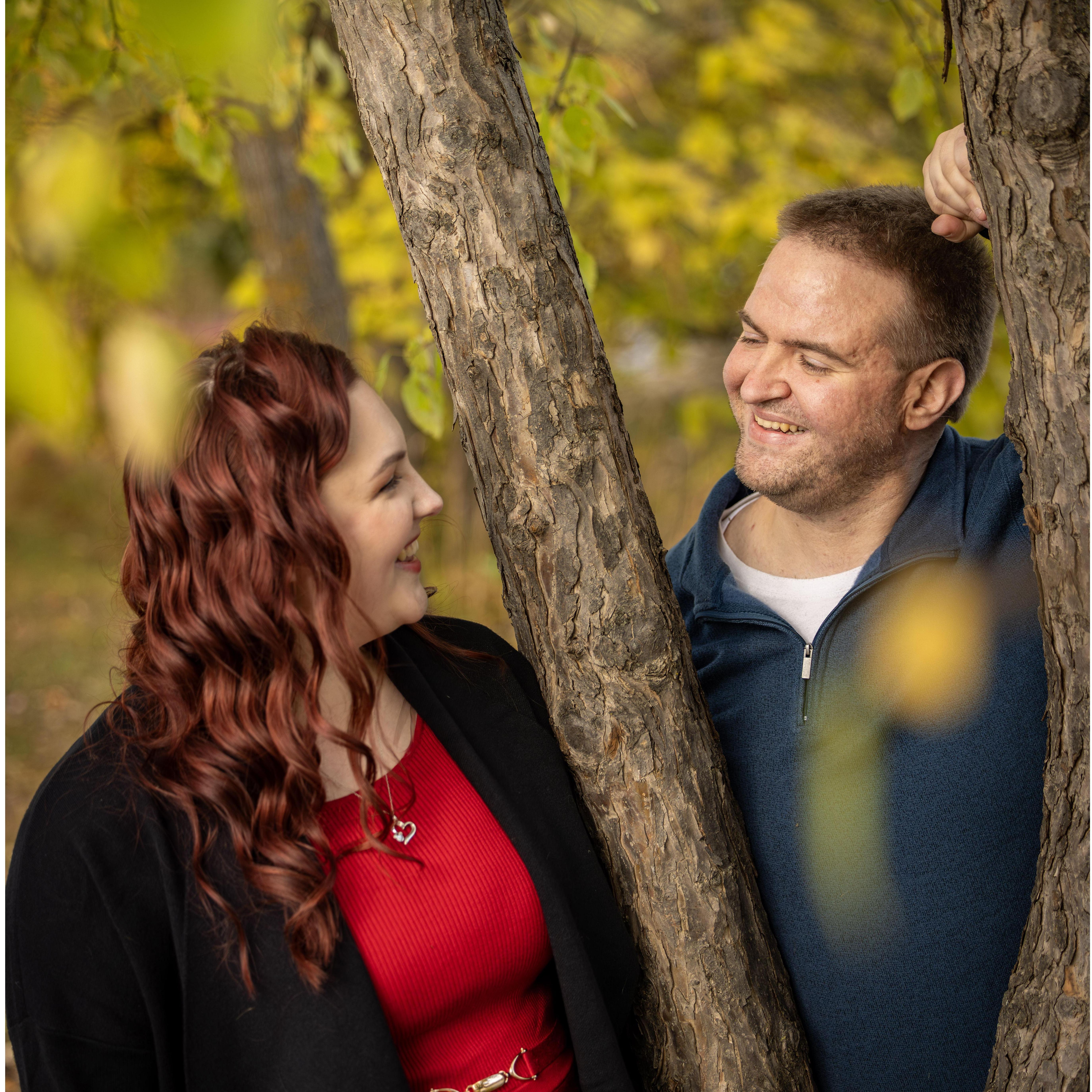 Part of our engagement photo shoot in October 2024 - taken by "Lifetime Photo and Video"