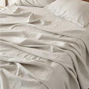 Bedsure Linen Sheets - King Size Sheets, 4 Pieces, Linen