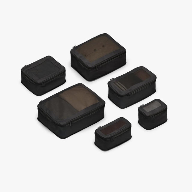Compressible Packing Cubes (Set of 6- Black)