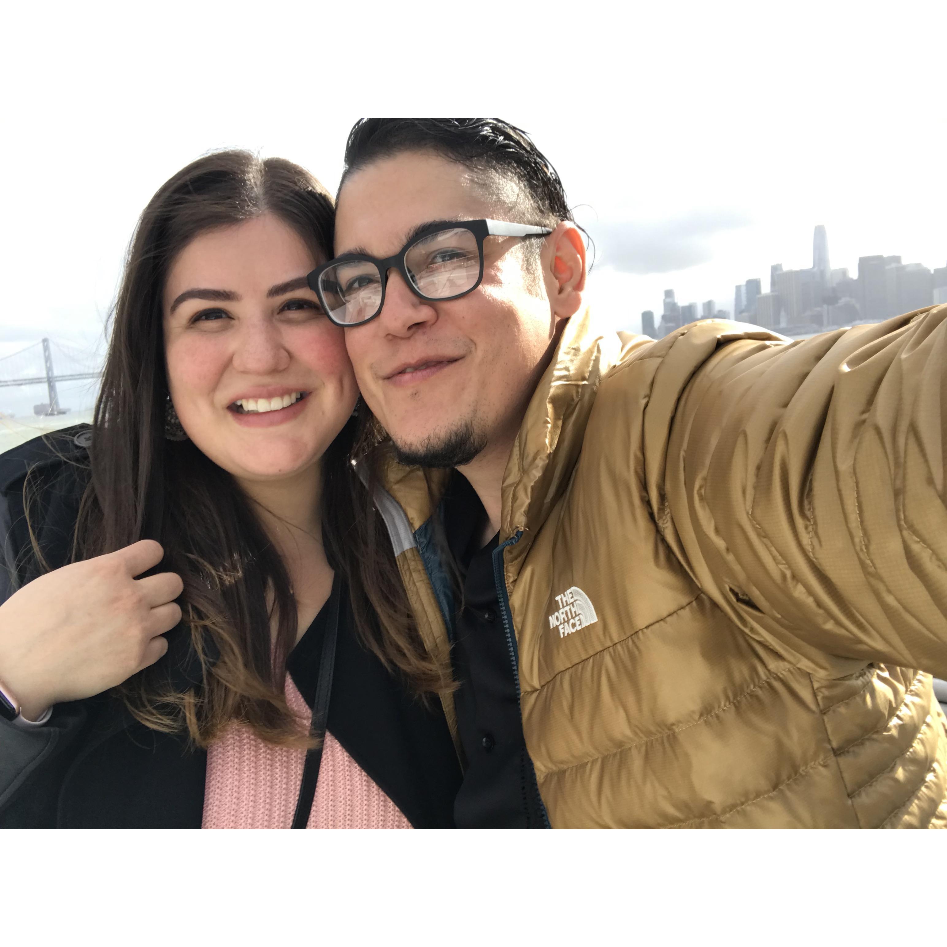 En SF, celebrando el cumpleaños 34 de Cheshvan.