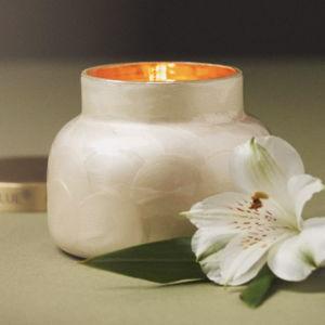 Anthropolgie Capri Blue Volcano Capiz Jar Candle​