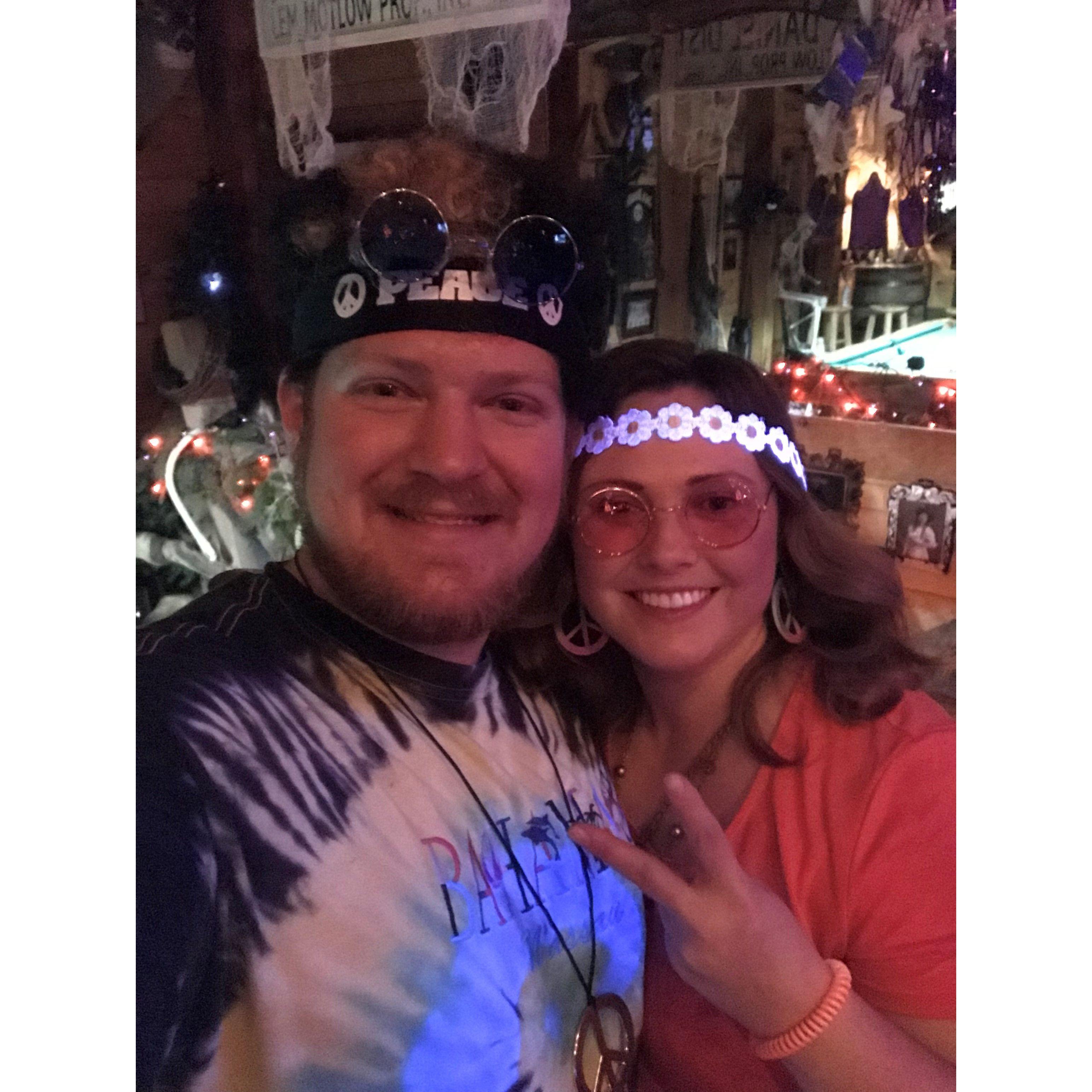 Halloween when we were in our 20's.