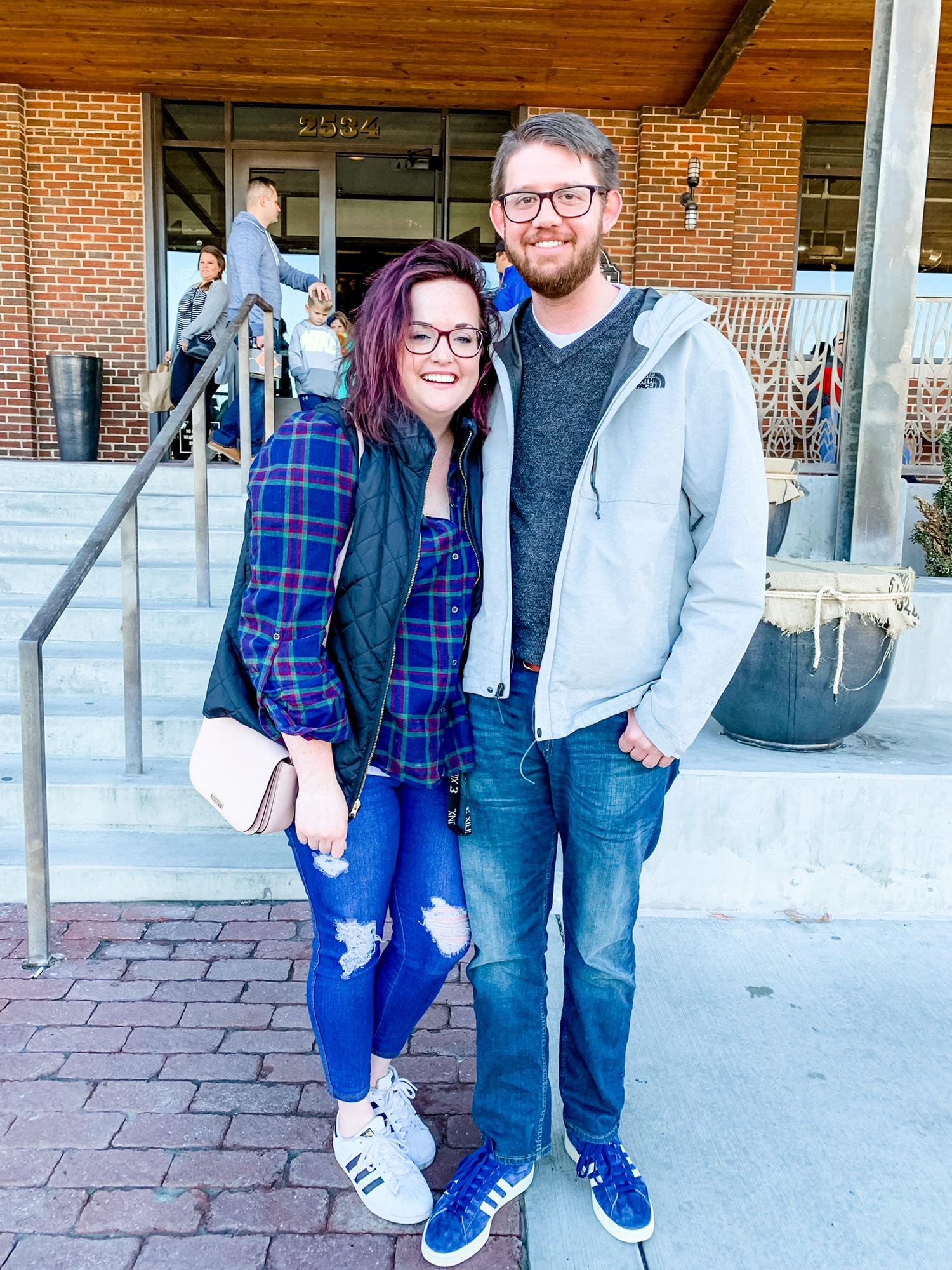 Our first photo together in December 2018