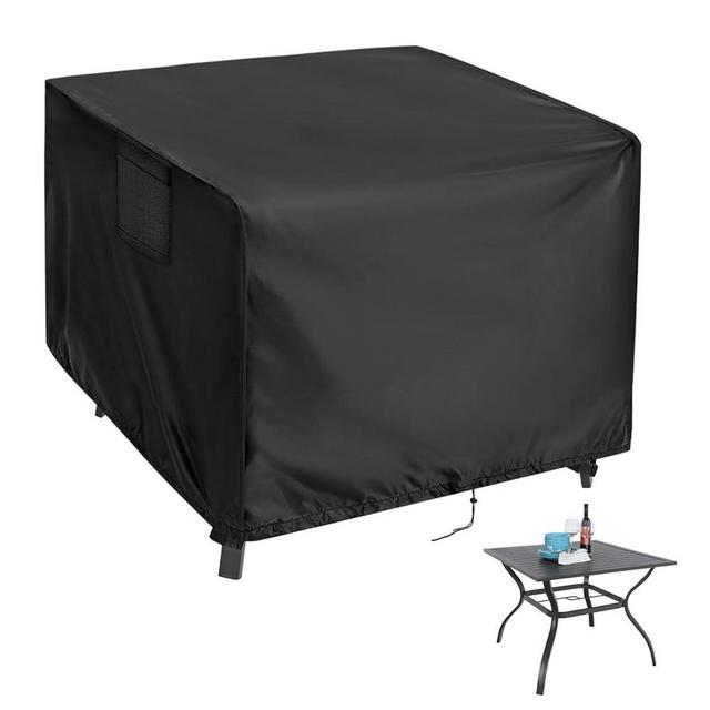 Kingling Outdoor Table Cover Square, 42 inch Square Patio Table Cover, Waterproof Small Table Cover Outdoor Patio Furniture Cover - 42'' x 42'' x 28''
