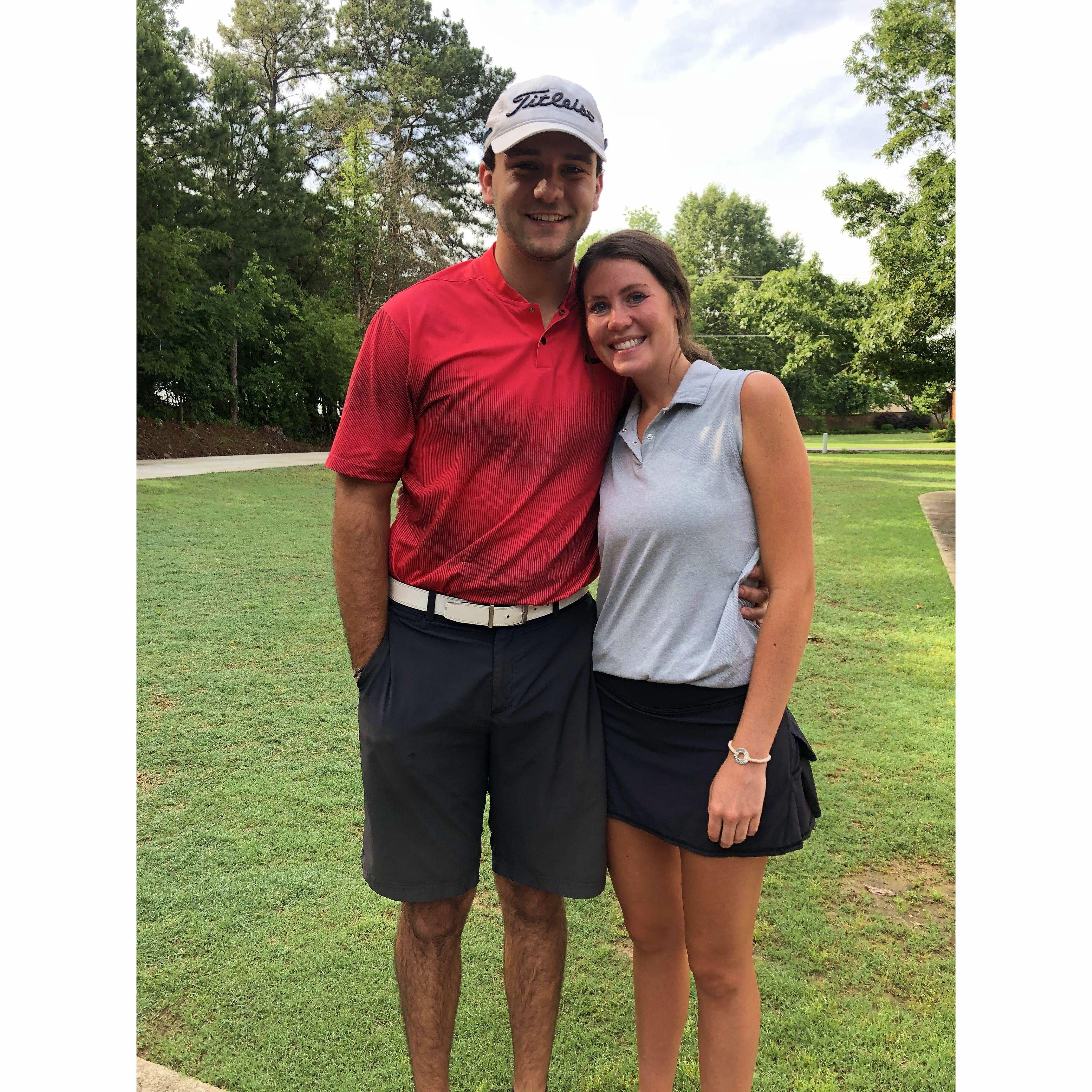 Our first couples golf tournament!