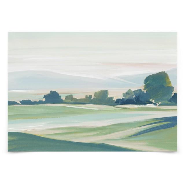 Americanflat Landscape Wall Art Room Decor - Green Serene I by PI Creative Art, Poster 8x10