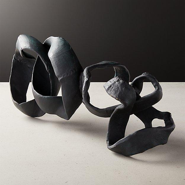 Black Ribbon Sculpture