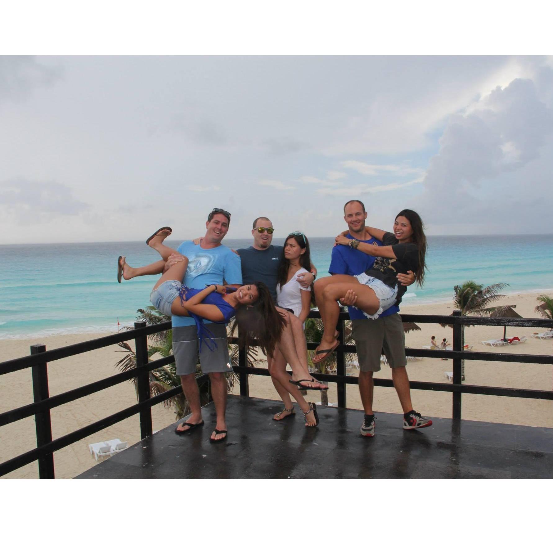 Cancun, Mexico (our first international trip together)