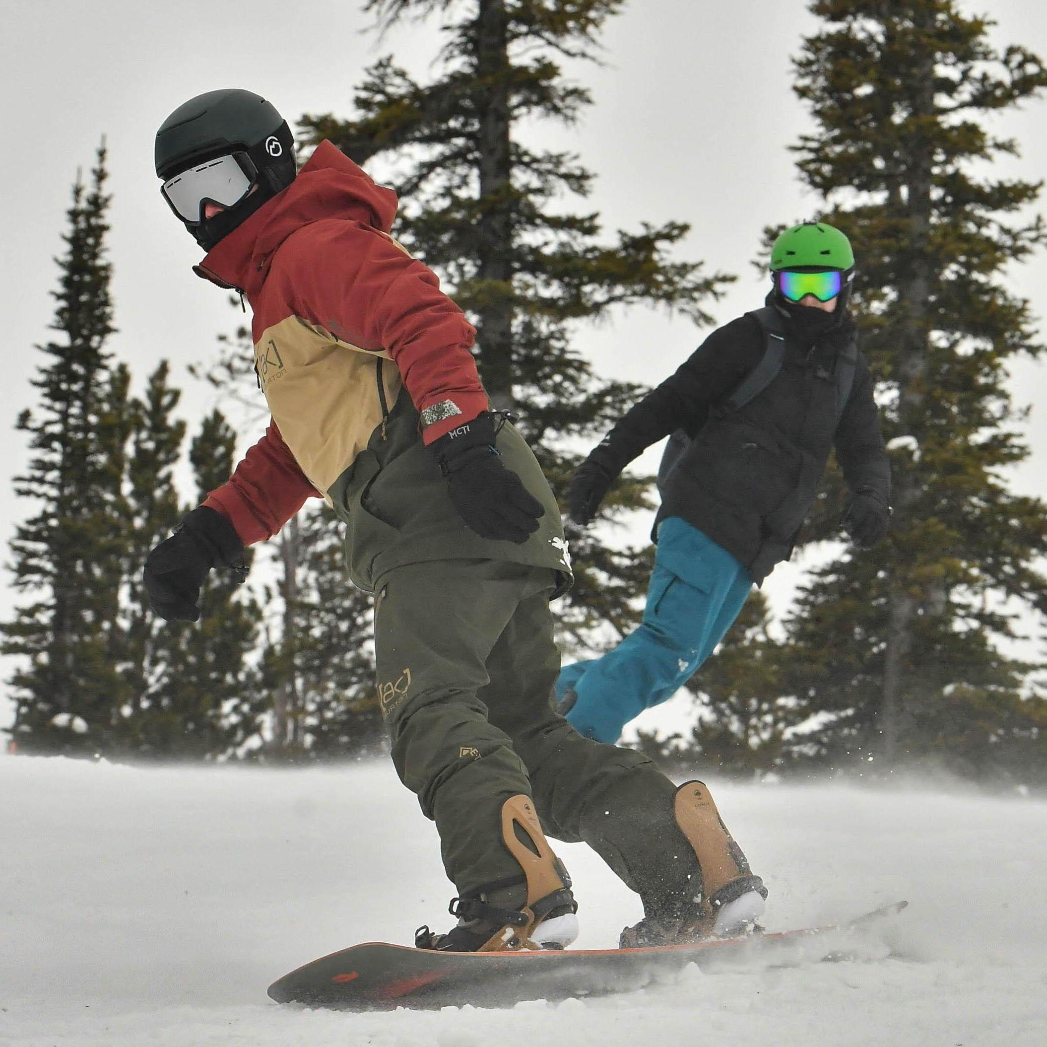 Snowboarding in Big Sky, Montana