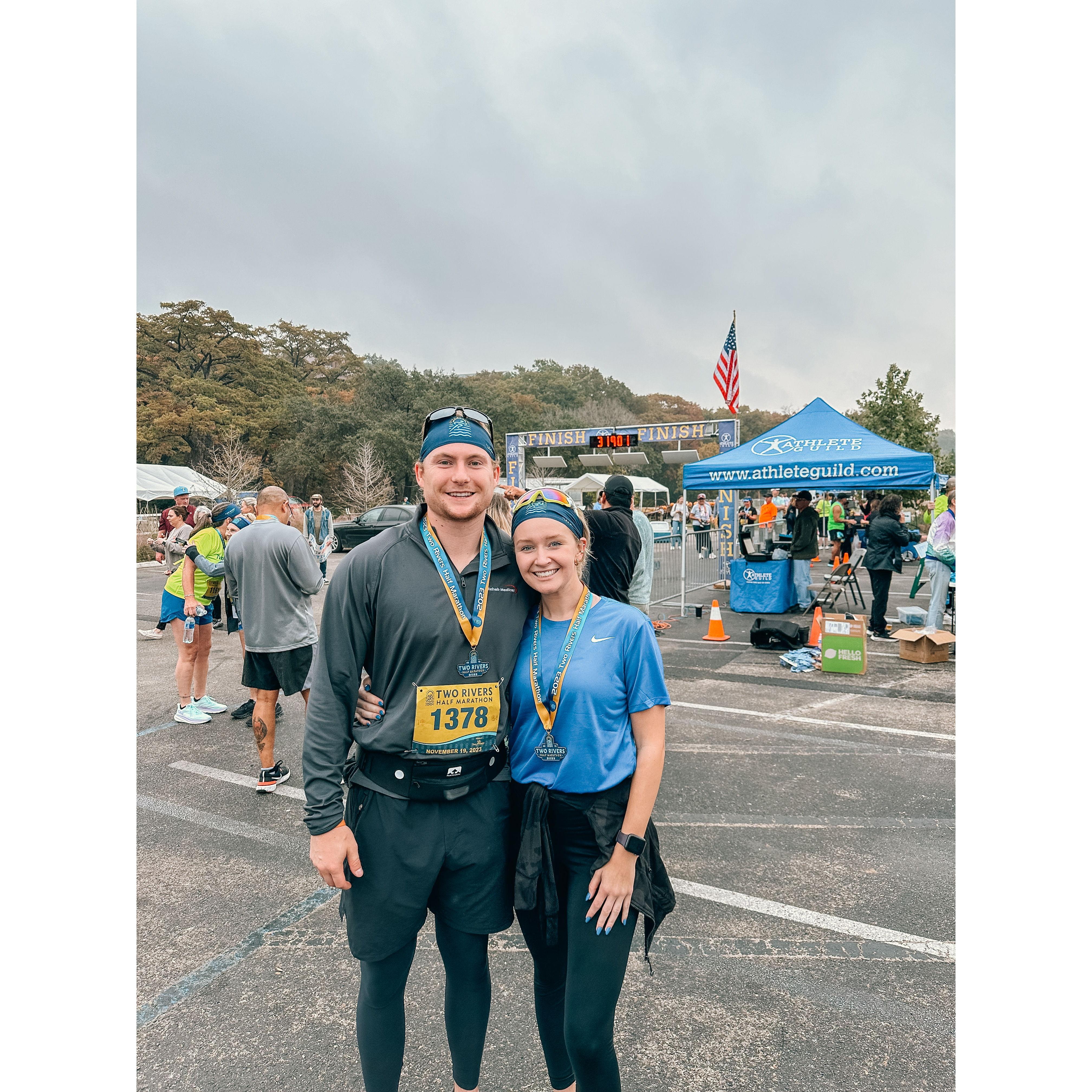 Our first half marathon!