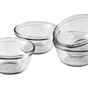 Anchor Hocking Glass Prep Bowls Custard Cups, 6 Ounce, Set of 4