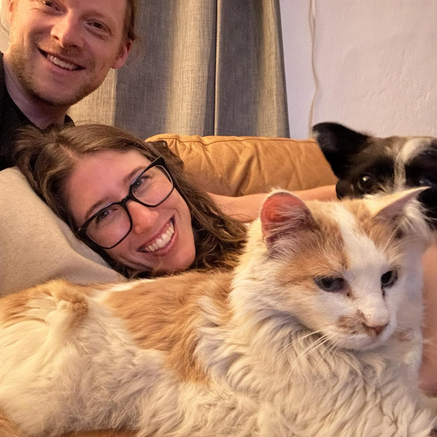 The whole sweet furry fam