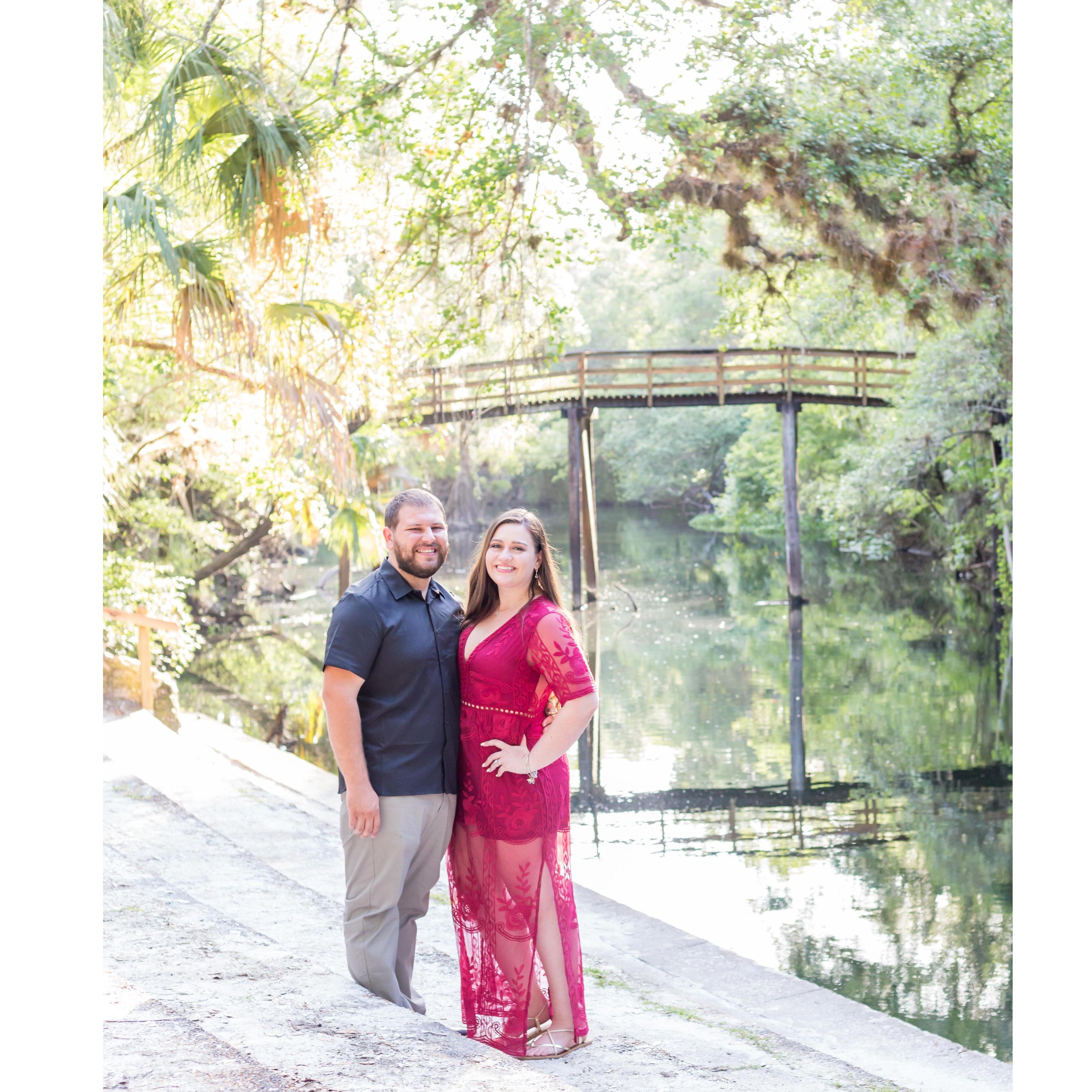 Engagement pictures at Hillsborough River State Park