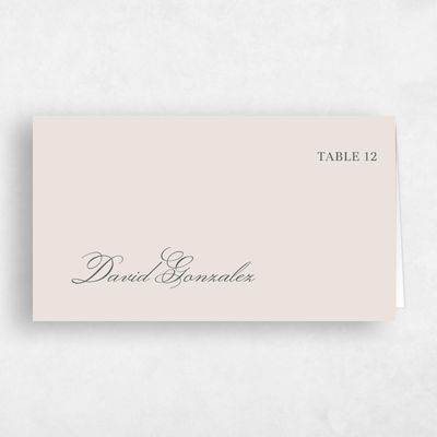 Green Simple Wedding Place Card - Dubuque