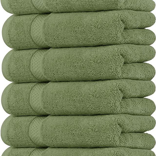 Utopia Towels Premium Sage Green Hand Towels - 100% Combed Ring Spun Cotton, Ultra Soft, Highly Absorbent, 700 GSM Exrta Large Thick Hand Towels 16 x 28 inches,Hotel & Spa Quality Hand Towels (6-Pack)