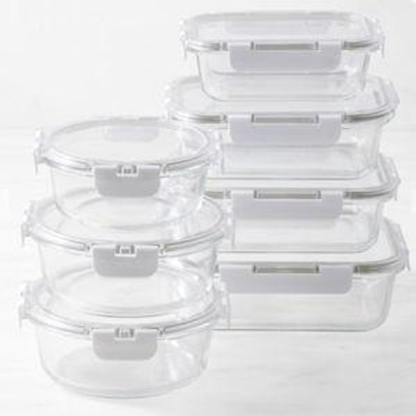 Hold Everything Glass Food Storage Containers, Ultimate 14-Piece Set