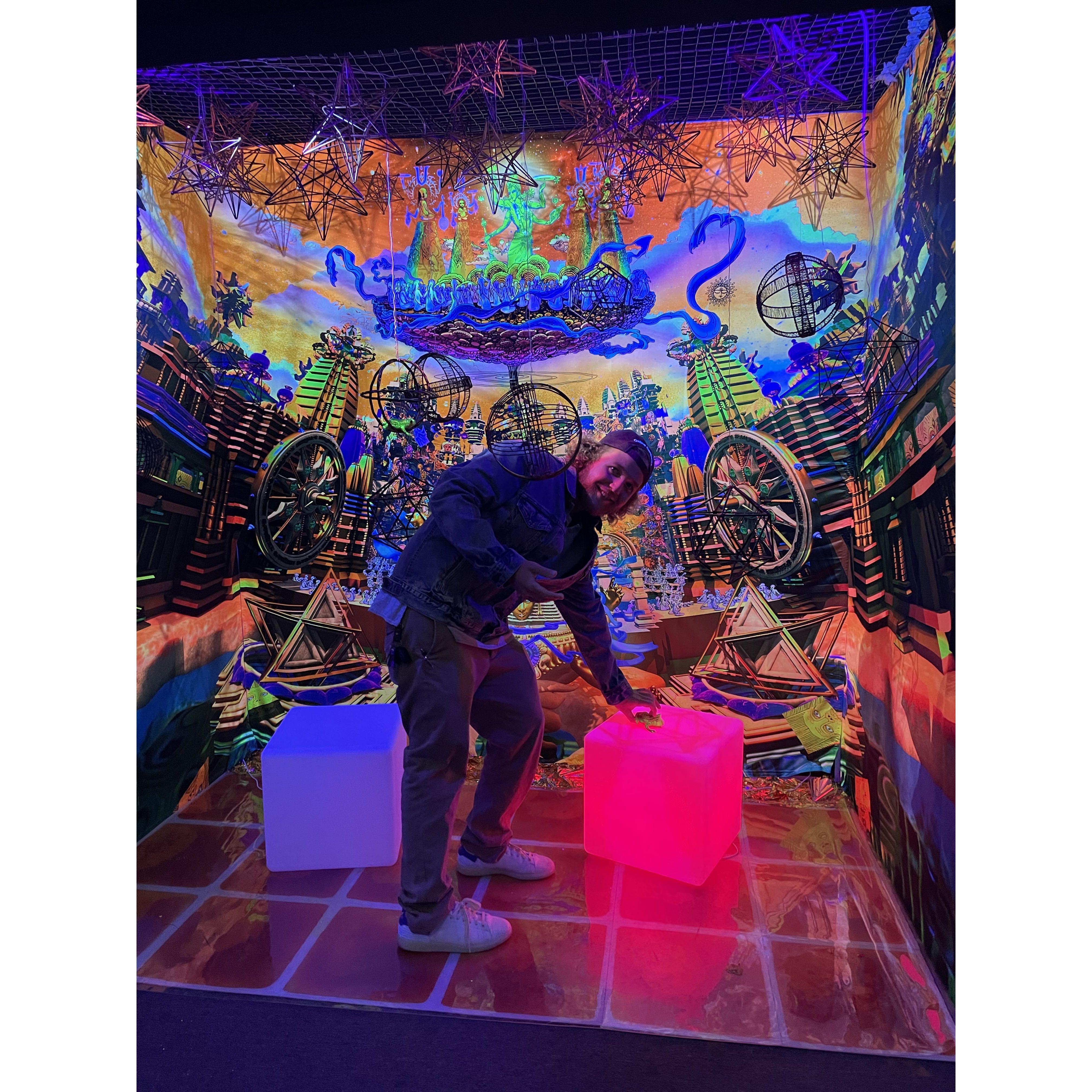 The first photo Emily took of Joe after meeting at the 50th Anniversary of the book, Be Here Now!