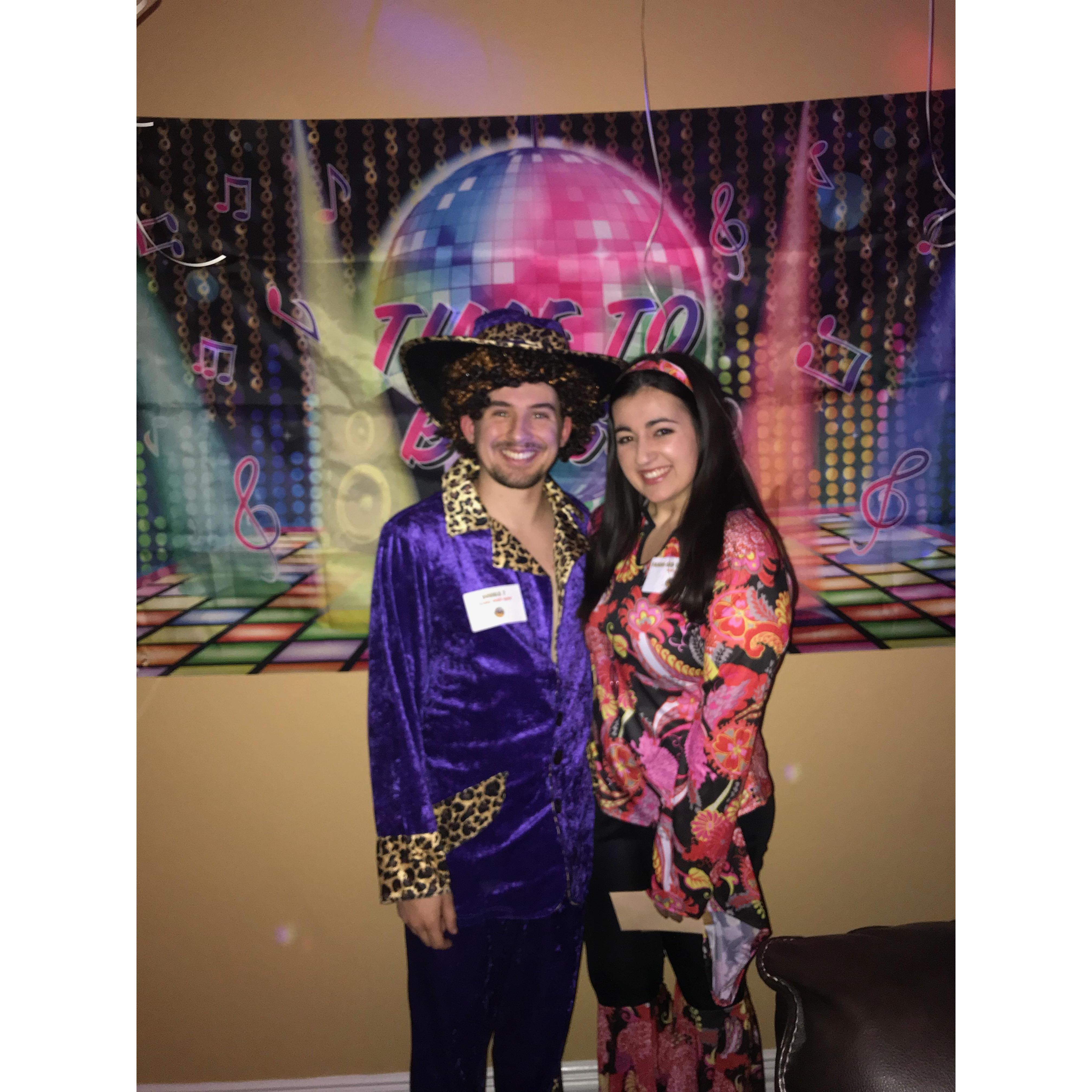 We had a 70's Disco New Years Party!