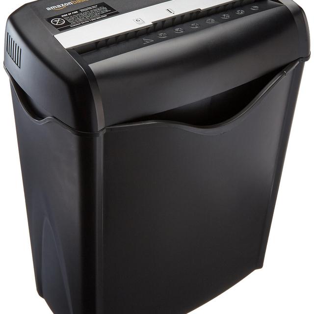 AmazonBasics 6-Sheet Cross-Cut Paper and Credit Card Shredder