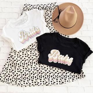 Retro Bridal Party Fitted T-Shirt
