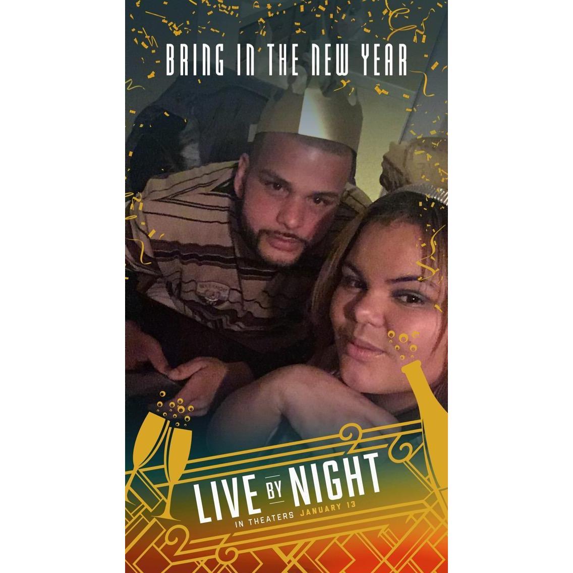 Our First picture as a couple... our first New Year Eve 2016