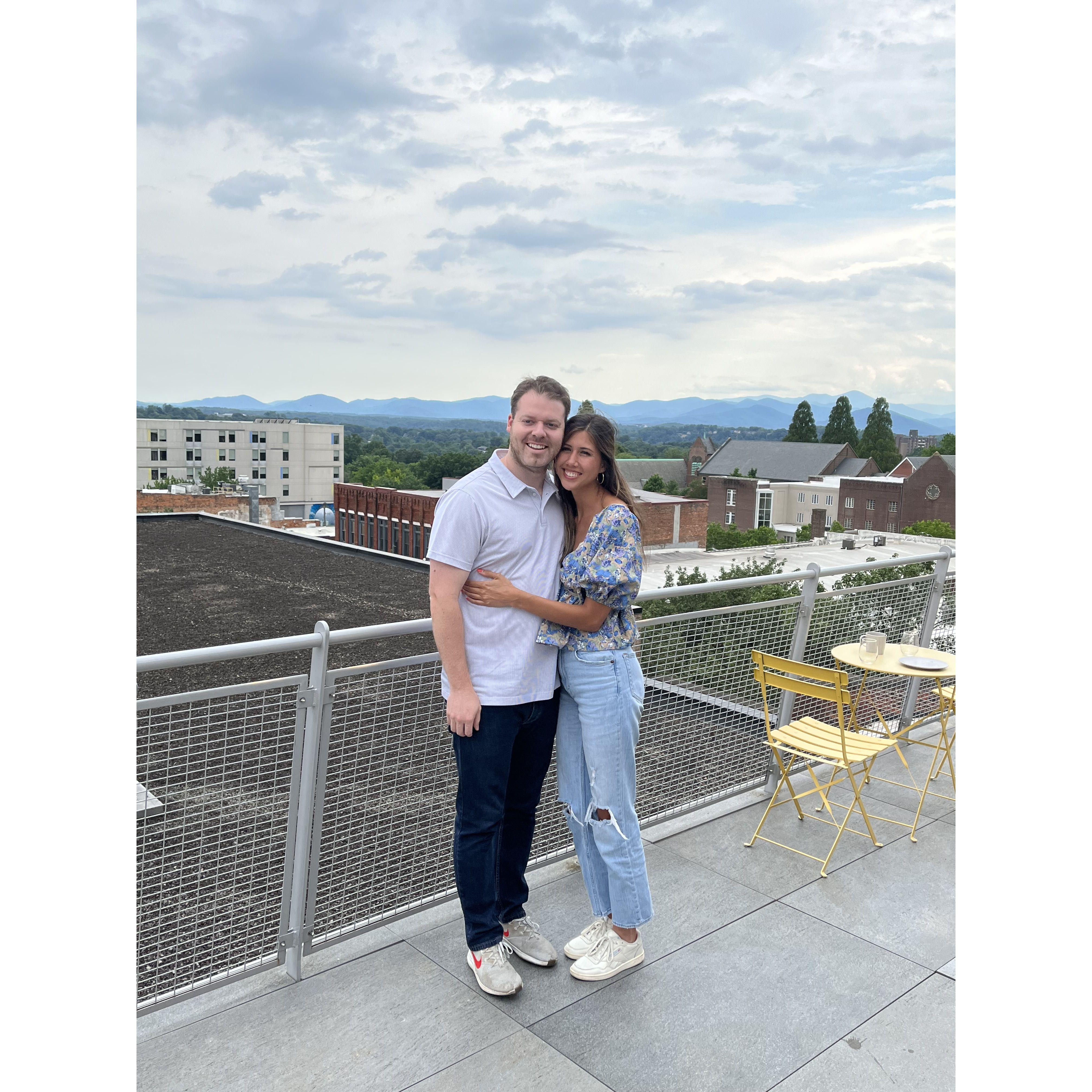 Asheville Art Museum’s rooftop bar