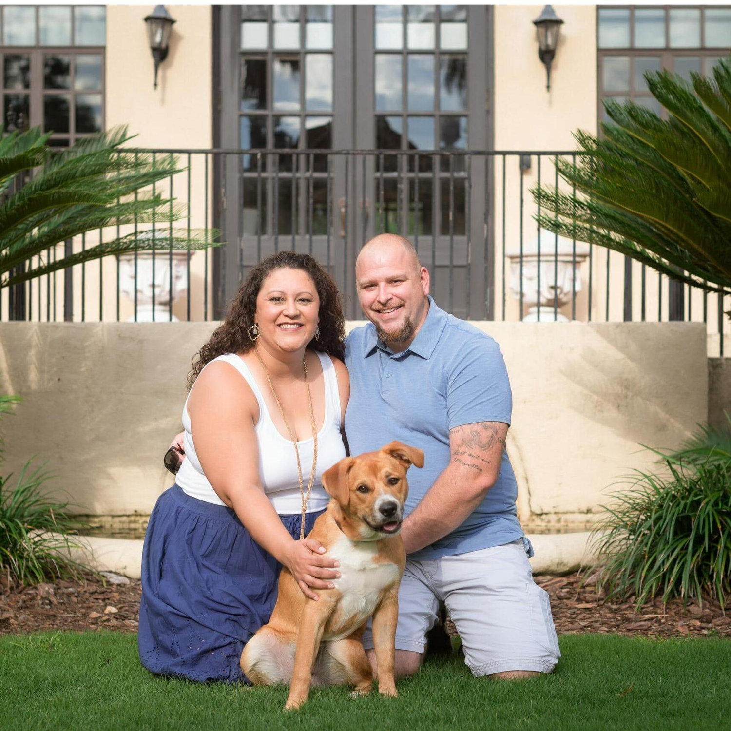 Our little family. We welcomed Bear into our lives in January 2020.