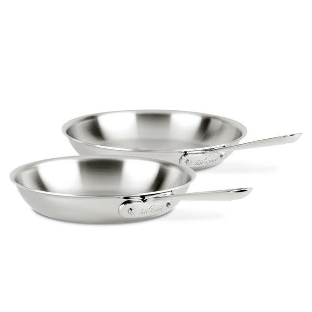 D3 Stainless 3-ply Bonded Cookware Set, 2 piece Fry Pan Set, 10 & 12 inch