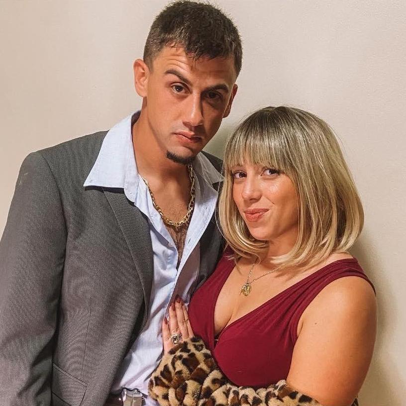 Halloween as Tony Montana and Elvira