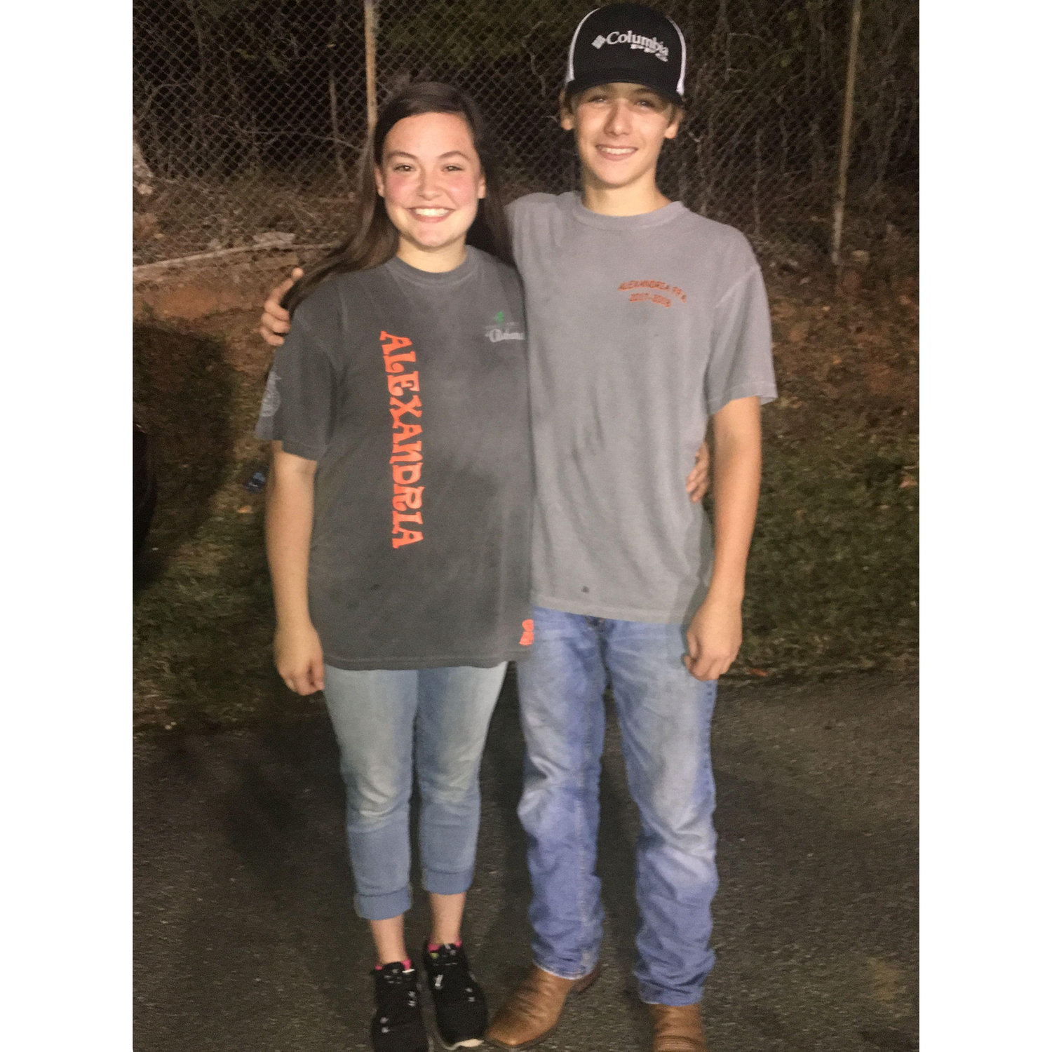Taken at the football game where Levi asked Taylor to be his girlfriend