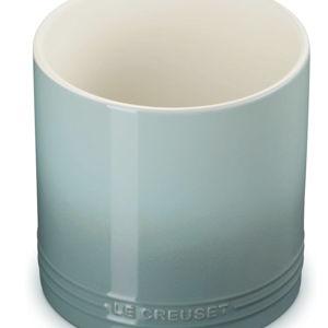 Le Creuset Stoneware Signature Utensil Crock, 2.7 qt., Sea Salt