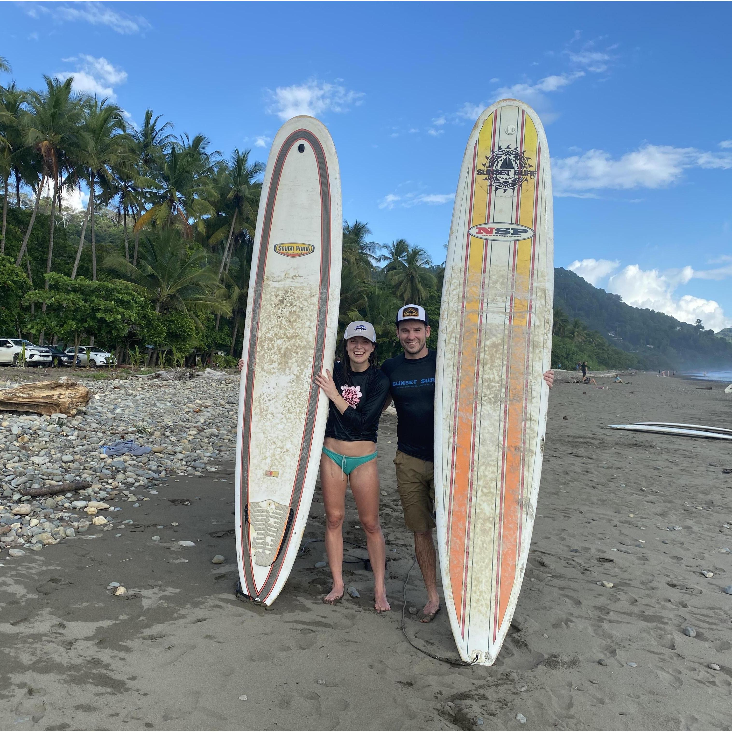 The sea was angry that day my friends, but our instructor Ramon turned us into naturals.