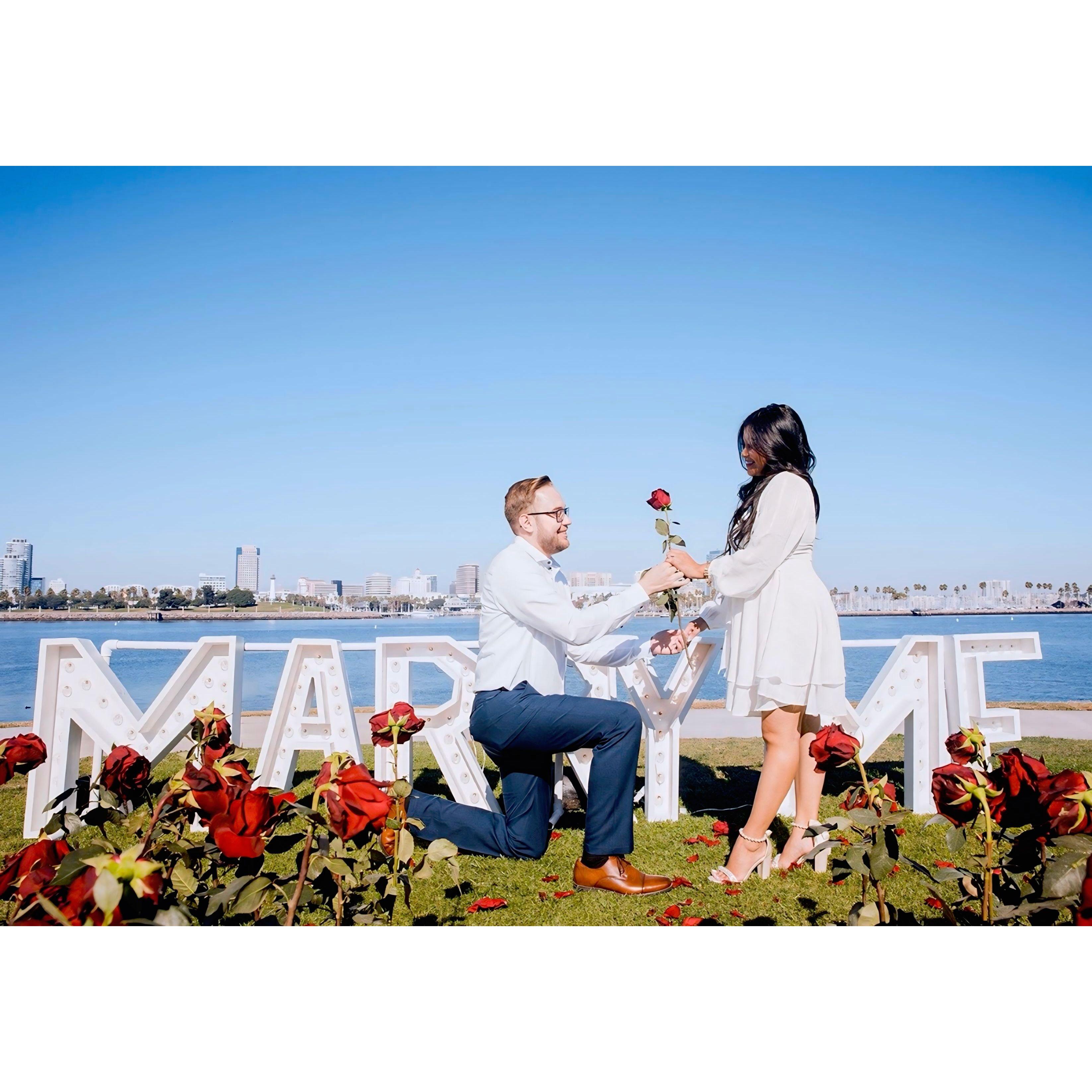 November 11th, 2023 - when Erik got Pamela's sweet "Yes!"