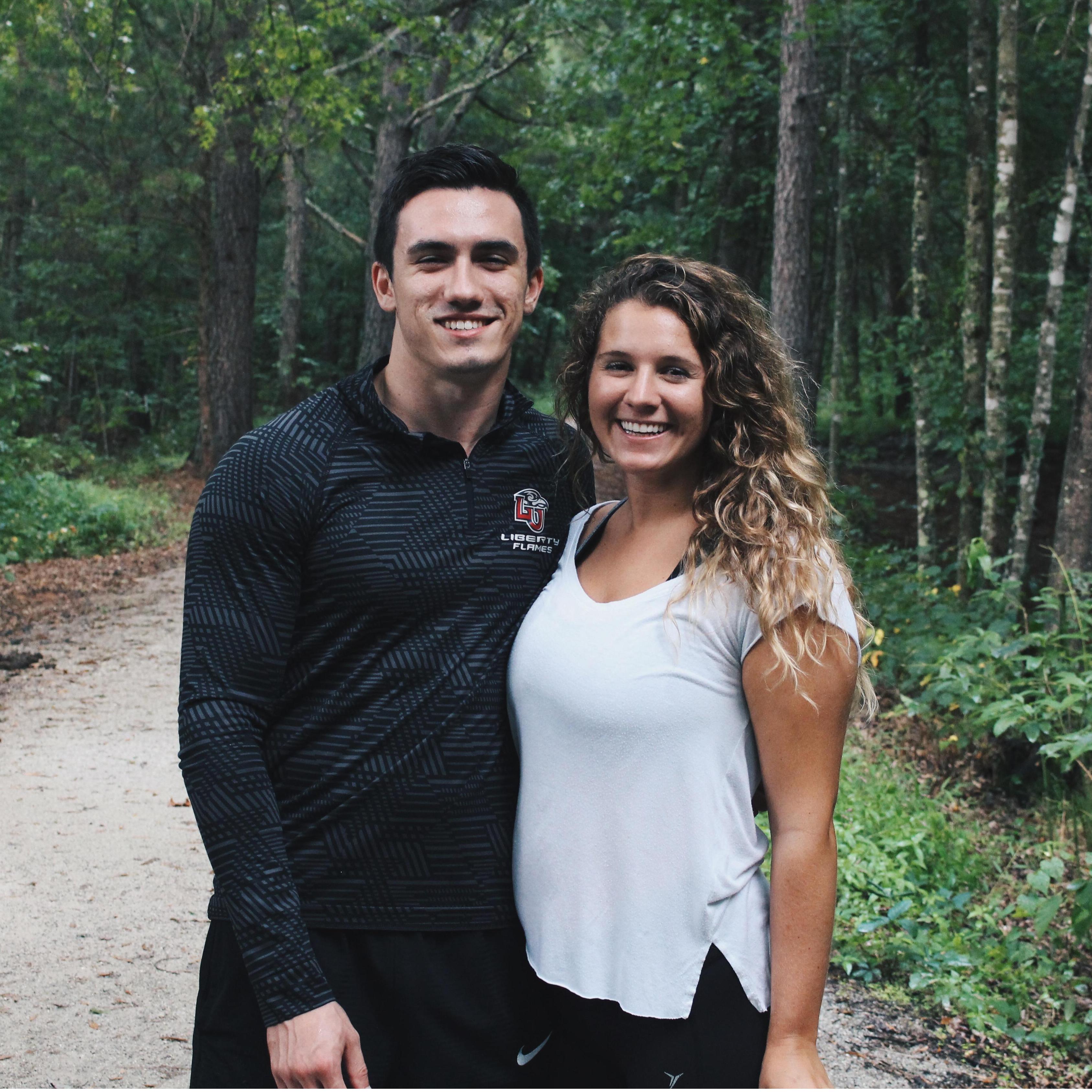 Our first hike together in the Blue Ridge Mountains.