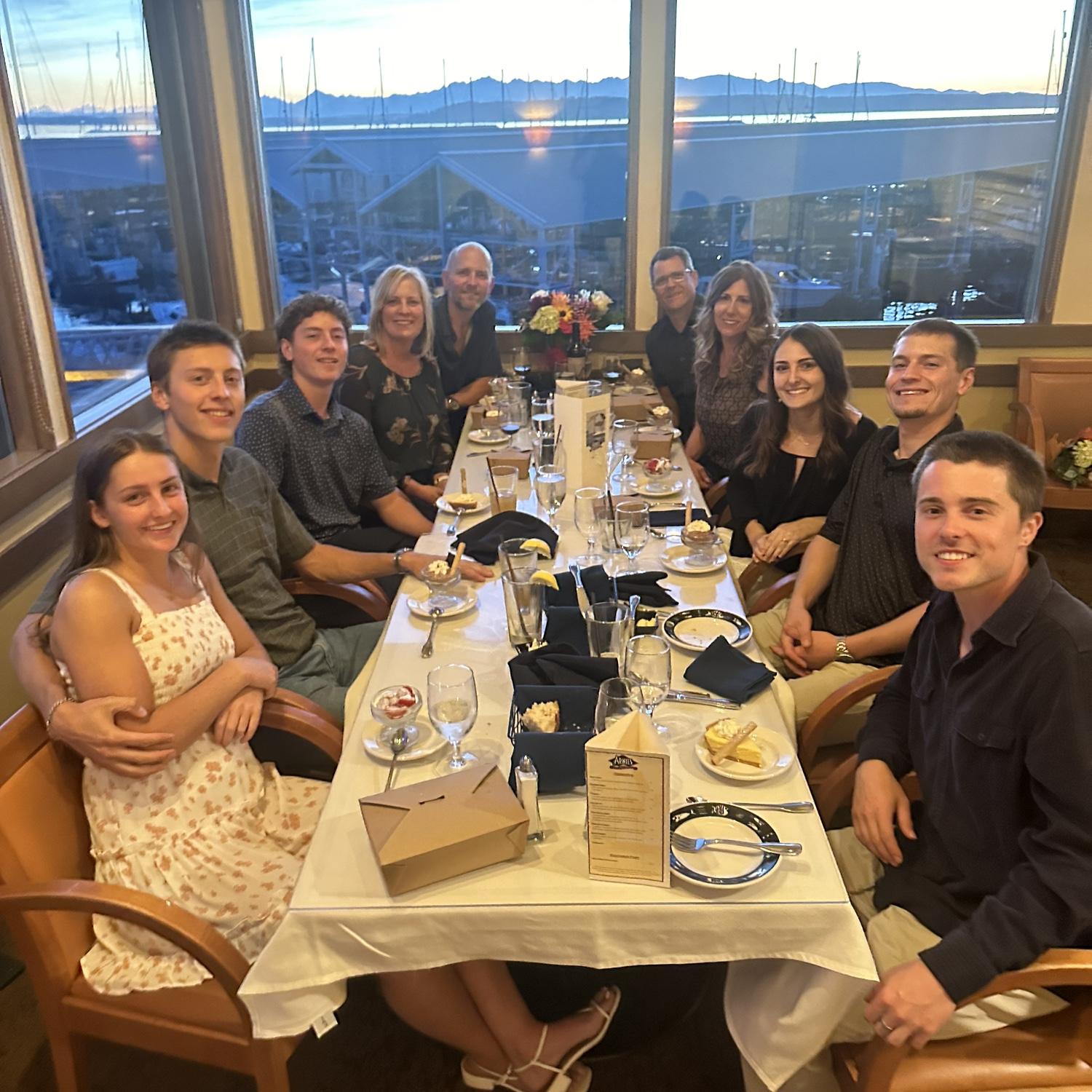 Engagement party with family