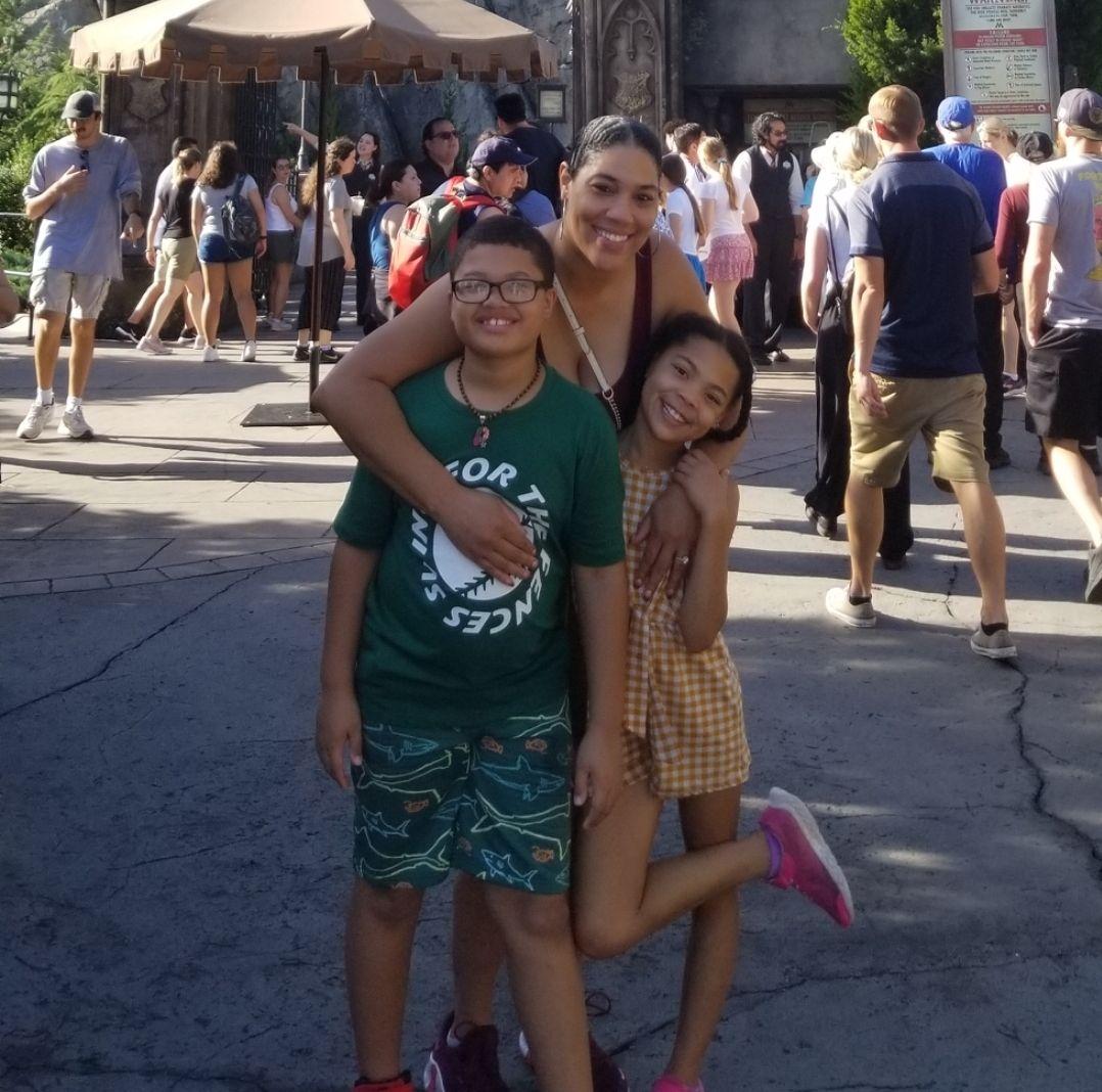 Dani and the kids at Disney World!
