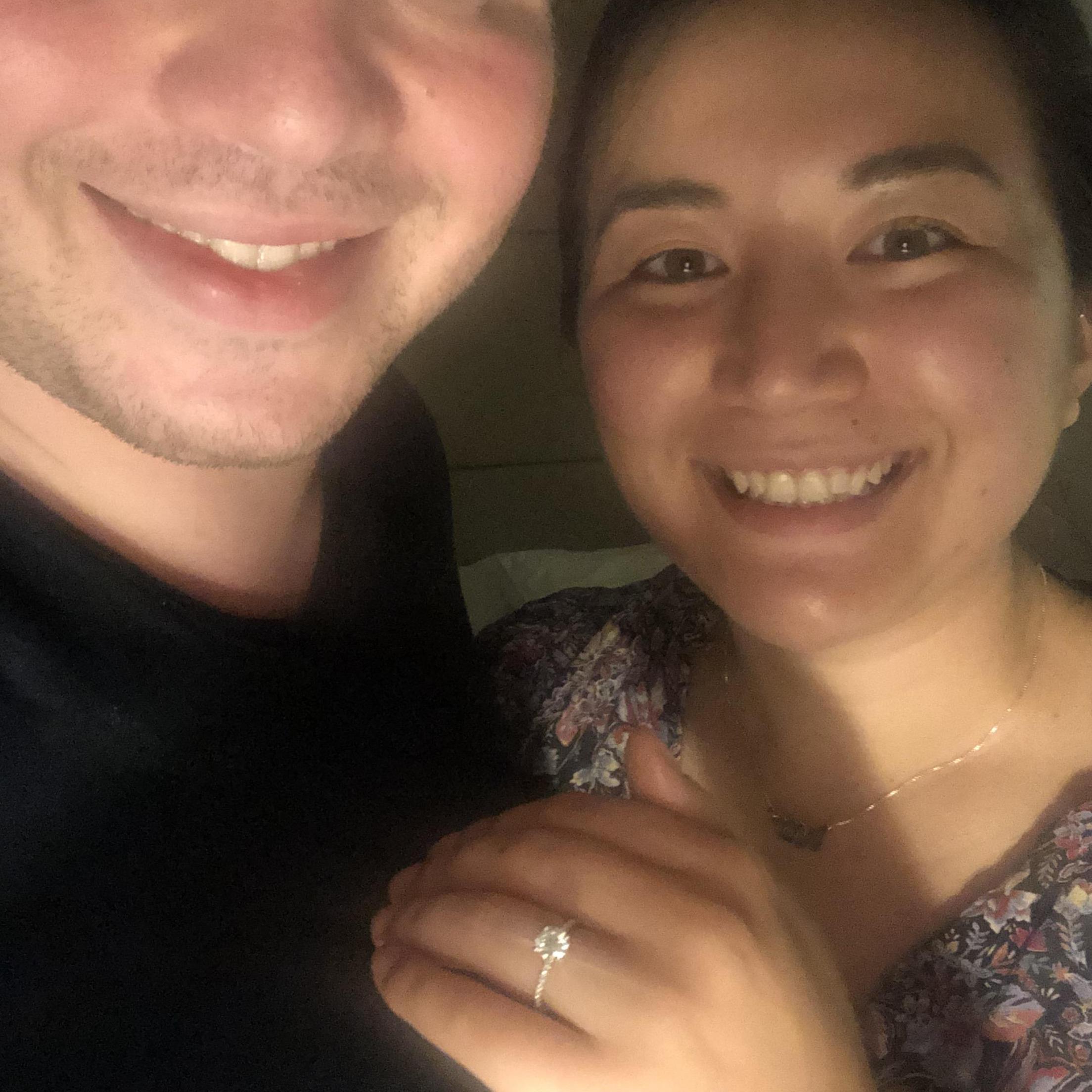 First selfie as an engaged couple- Ein Bokek, Israel - 09/01/19