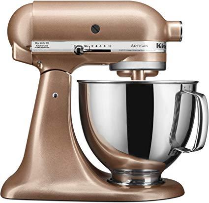 KitchenAid KSM150PSTZ Artisan Stand Mixers, 5 quart, Toffee Delight