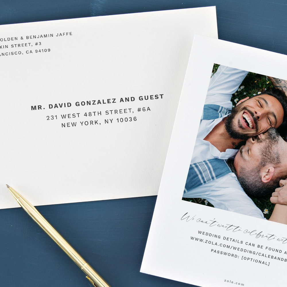Zola Save The Dates - Halbert Portrait