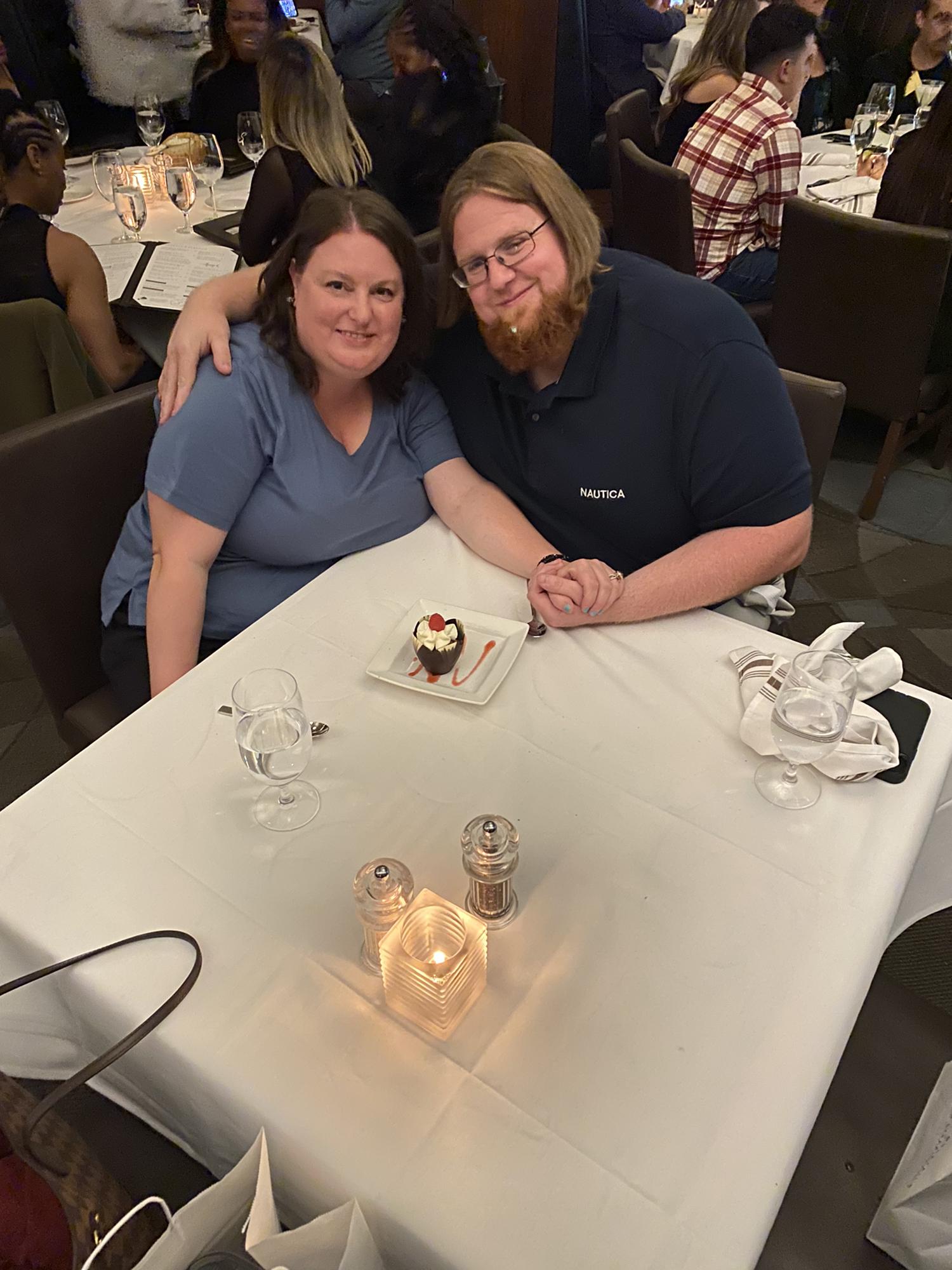 Nick spoils Jaci with a very nice dinner. He is the most amazing man.