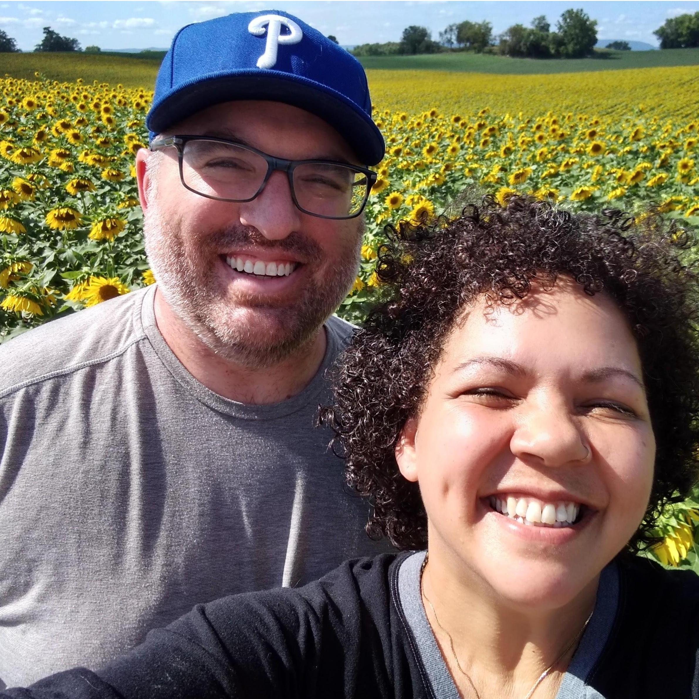 We love visiting the sunflower fields together in late summer.