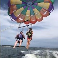Parasailing above Hilton Head Island