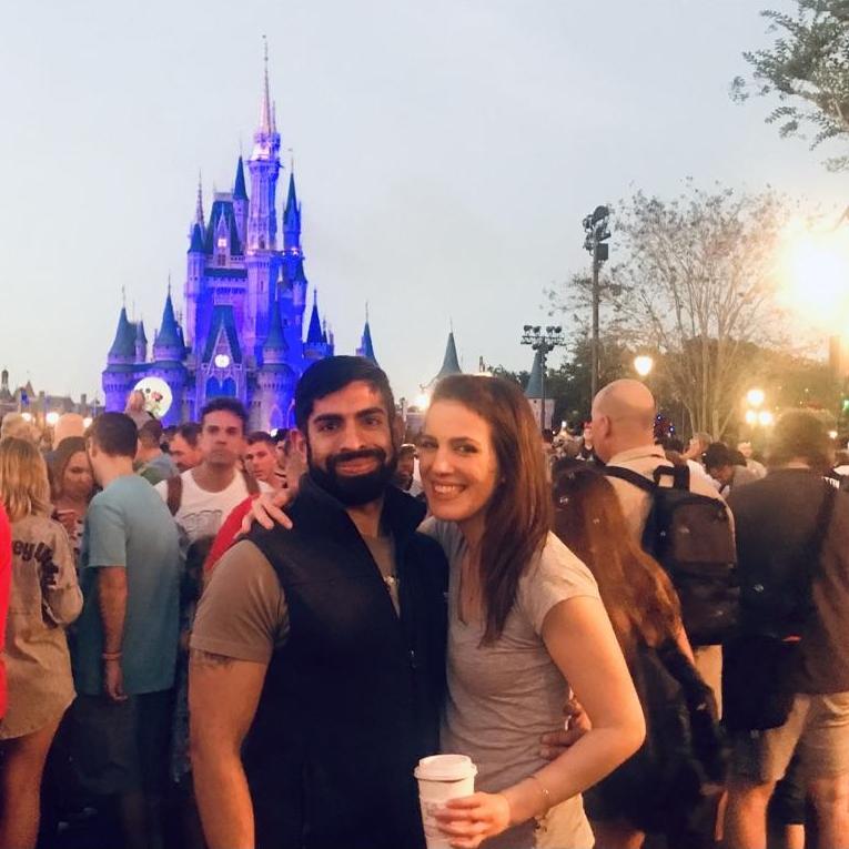 Our first trip to Disney together when we went to Orlando to see Kush's family!
