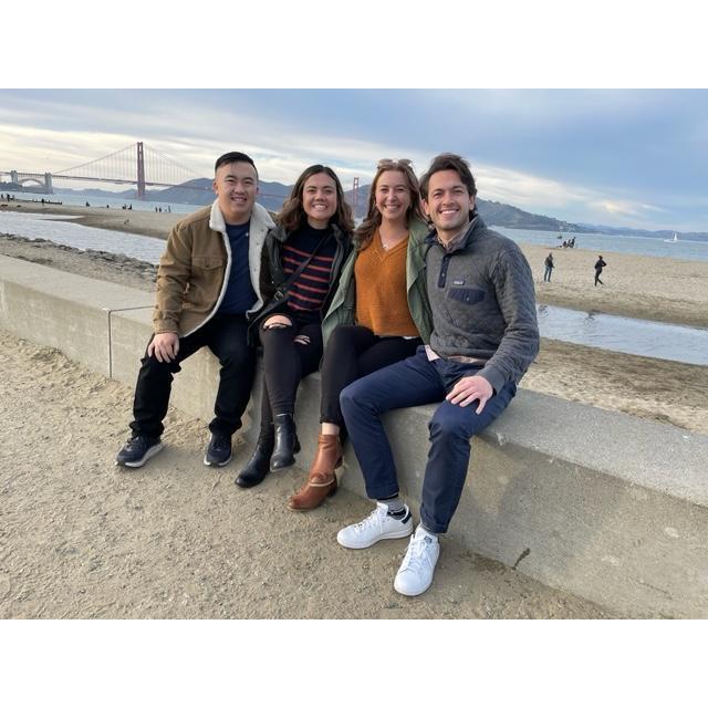 Spending the day in SF with Hailey's family the day after Thanksgiving 2021.
