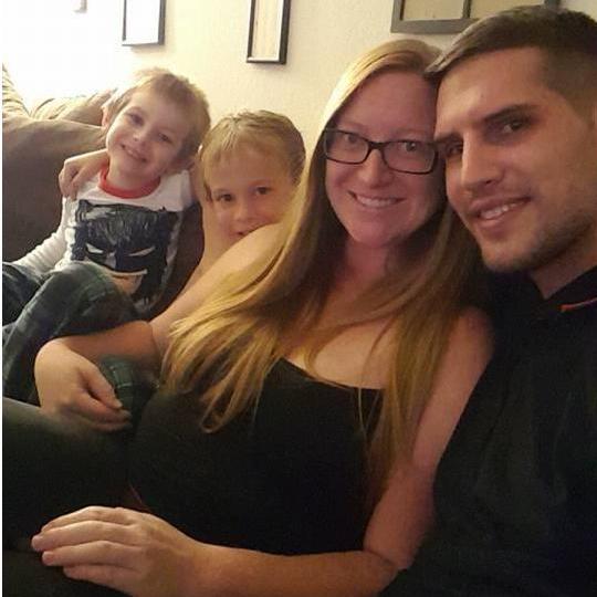 Our first picture in our first home together :)