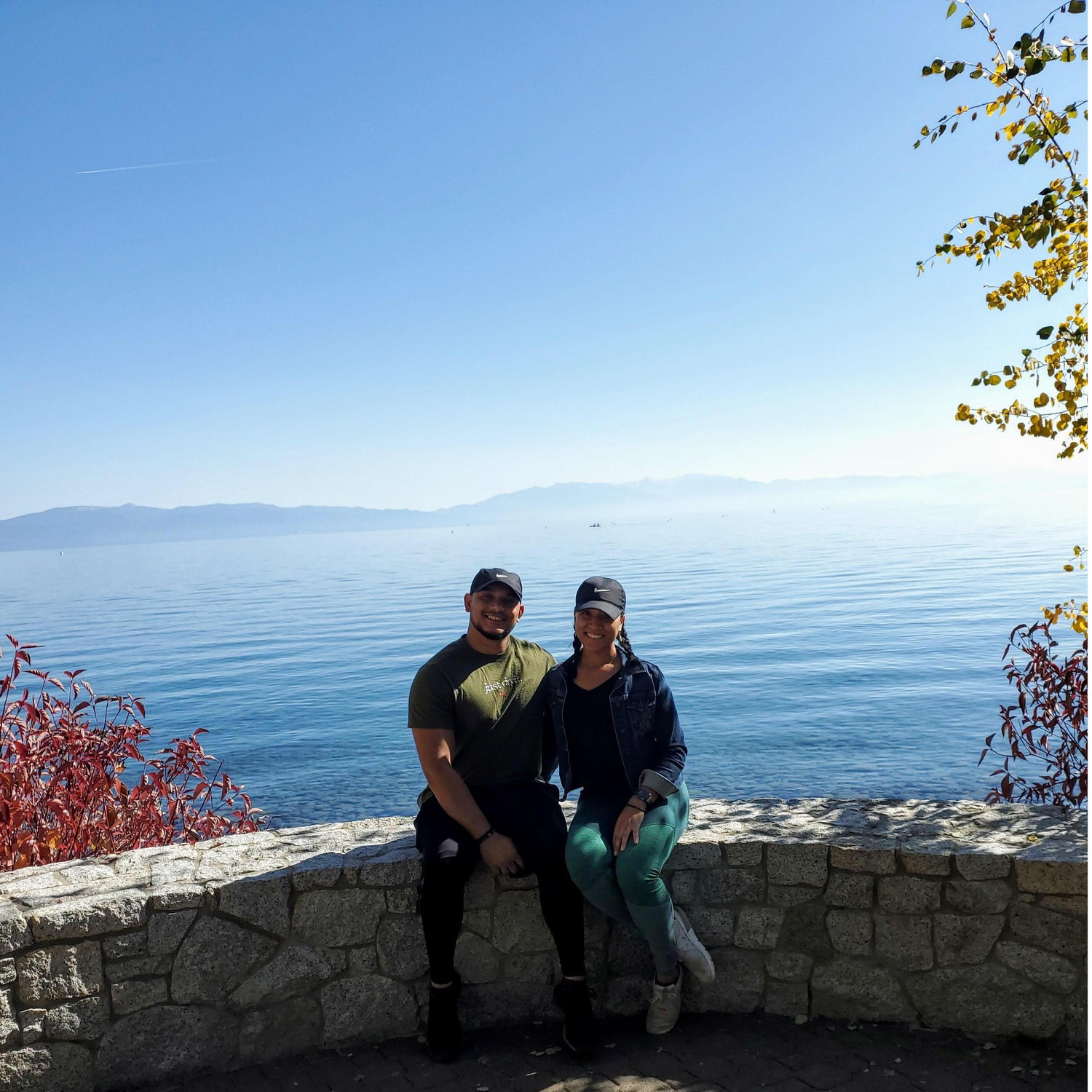 The beautiful view of Lake Tahoe