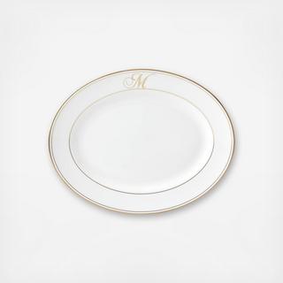 Federal Gold Script Platter