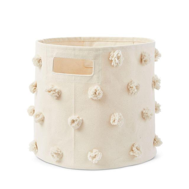 Pehr Pom Pom Cotton Canvas Storage Bin