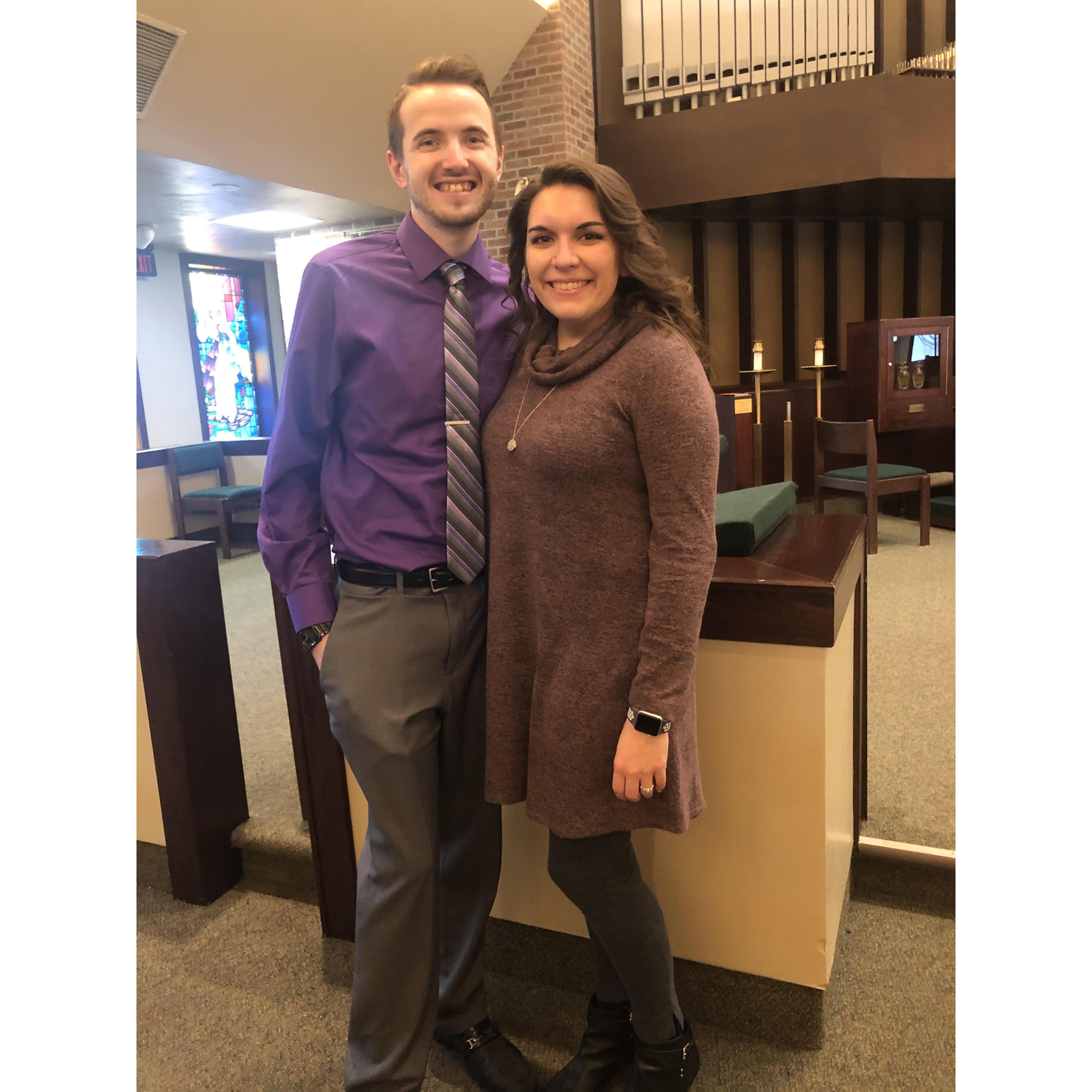 Sometimes we clean up nice and can color coordinate  💜
